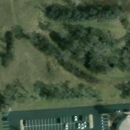 Sand Volleyball Court at Life Church — aerial view