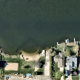 Lindenhurst Beach Volleyball Court — aerial view