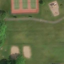Livonia Beach Volleyball Court #9 — aerial view