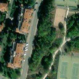 Sand Volleyball Court — aerial view