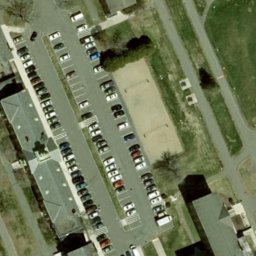 North Amherst Beach Volleyball Court #1 — aerial view