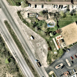 Lake County Beach Volleyball Court #8 — aerial view