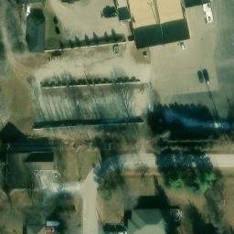 Sand Volleyball Court in Johnsburg, IL — aerial view