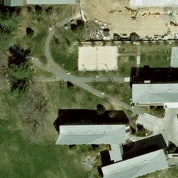Amherst Beach Volleyball Court — aerial view