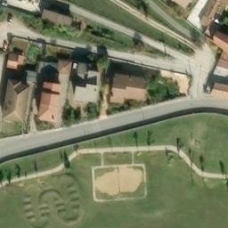 Sand Volleyball Court — aerial view