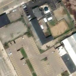 New Center Beach Volleyball Court — aerial view
