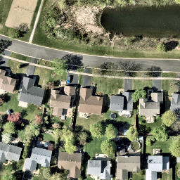 Sand Volleyball Court in Lake County, IL — aerial view