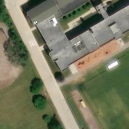 Detroit Beach Volleyball Court #1 — aerial view