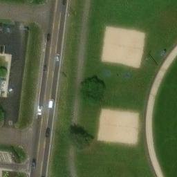 Battle Creek Beach Volleyball Court #2 — aerial view