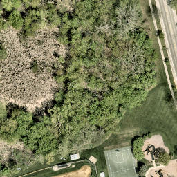 McHenry County Beach Volleyball Court #3 — aerial view