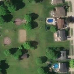 Canton Township Beach Volleyball Court #4 — aerial view
