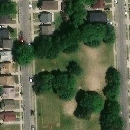 Dearborn Beach Volleyball Court #4 — aerial view