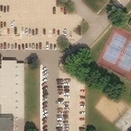 La Porte City Beach Volleyball Court #2 — aerial view