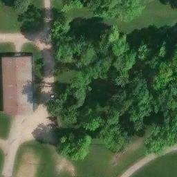 Garden City Beach Volleyball Court #1 — aerial view