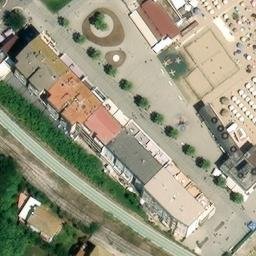 Sand Volleyball Court — aerial view