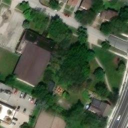 Sandwich Beach Volleyball Court #2 — aerial view