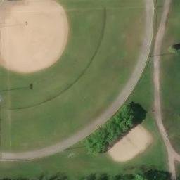 Canton Township Beach Volleyball Court #3 — aerial view
