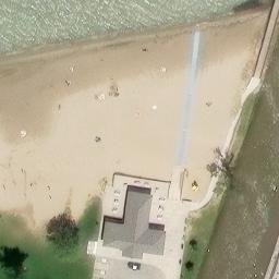 Belle River Beach Volleyball Court — aerial view
