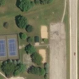 Cascade Beach Volleyball Court — aerial view
