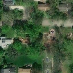 Ann Arbor Beach Volleyball Court #5 — aerial view