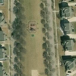 Canton Township Beach Volleyball Court #1 — aerial view