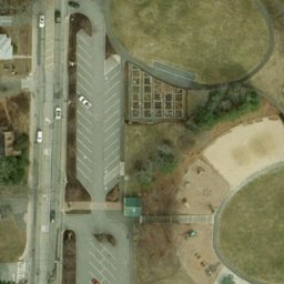 Natick Beach Volleyball Court — aerial view