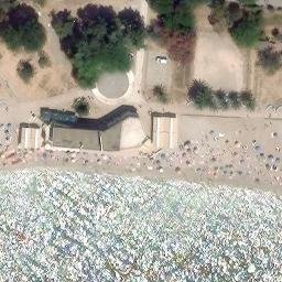 Sand Volleyball Court — aerial view
