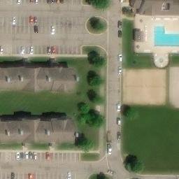 Kalamazoo Beach Volleyball Court #2 — aerial view