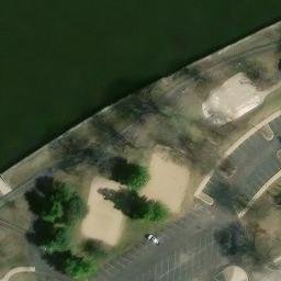 Rockford Beach Volleyball Court #2 — aerial view