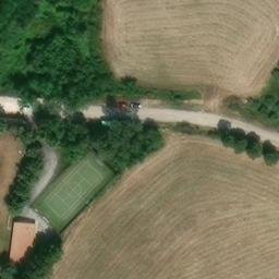 Volleyball Court near Pietranico — aerial view
