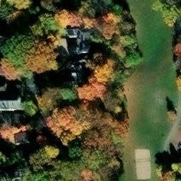 Sand Volleyball Court in Ann Arbor, MI — aerial view