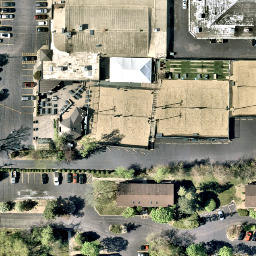 Island Lake Beach Volleyball Court #2 — aerial view