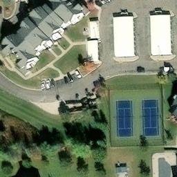 Ann Arbor Beach Volleyball Court #4 — aerial view