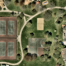 Vernon Hills Beach Volleyball Court #5 — aerial view