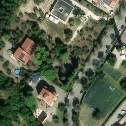 Volleyball Court near Lanciano — aerial view
