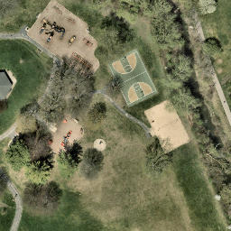 Vernon Hills Beach Volleyball Court #4 — aerial view