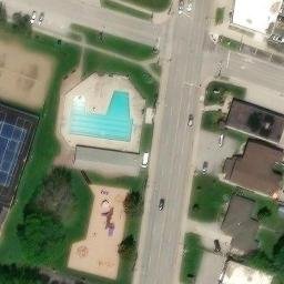 Lasalle Beach Volleyball Court — aerial view