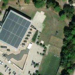 Sand Volleyball Court — aerial view