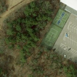 Quincy Beach Volleyball Court — aerial view