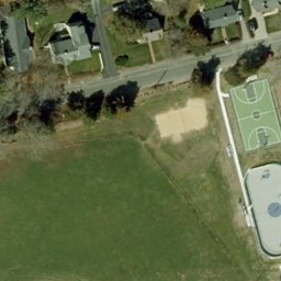 Hingham Center Beach Volleyball Court — aerial view