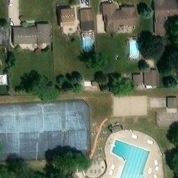 Allen Park Beach Volleyball Court — aerial view