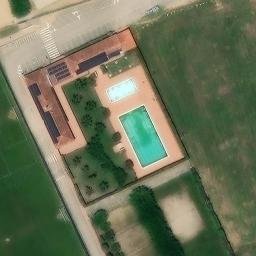 Sand Volleyball Court — aerial view