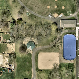 Vernon Hills Beach Volleyball Court #2 — aerial view
