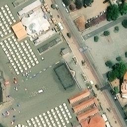 Sand Volleyball Court — aerial view