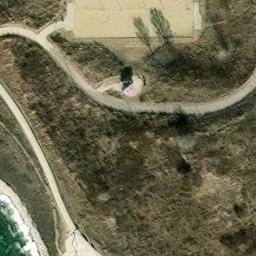 Crystal Lake Beach Volleyball Court #3 — aerial view