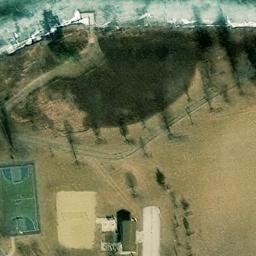 Crystal Lake Beach Volleyball Court #2 — aerial view