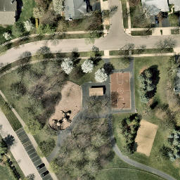 Beach Volleyball Court — aerial view