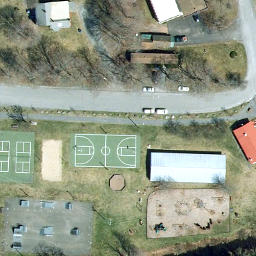 Village of Tannersville Beach Volleyball Court — aerial view