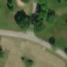 Sand Volleyball Court in Romulus, MI — aerial view