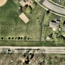 Lake Zurich Beach Volleyball Court #1 — aerial view